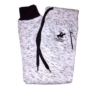 Beverly Hills Polo Club black and white joggers